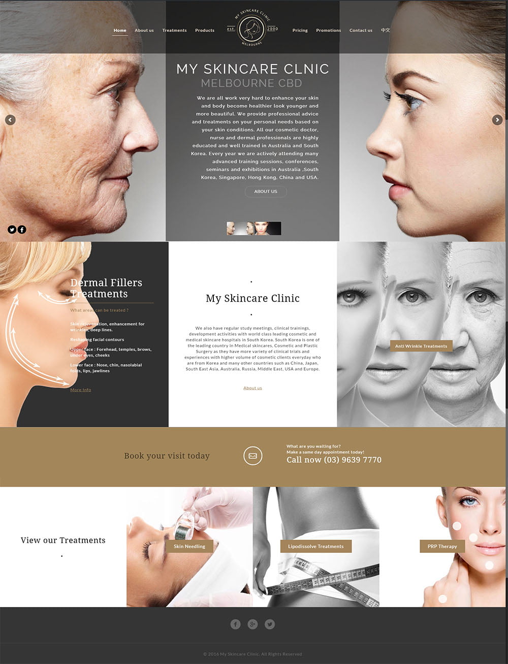 Skin Care Clinic Melbourne Website Design - T2DESIGN MELBOURNE